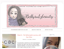 Tablet Screenshot of bellyrubzbeauty.com